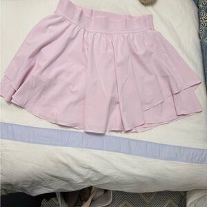Lululemon pink Savannah court rival high rise long skirt
